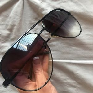 QUAY ombré black sunglasses